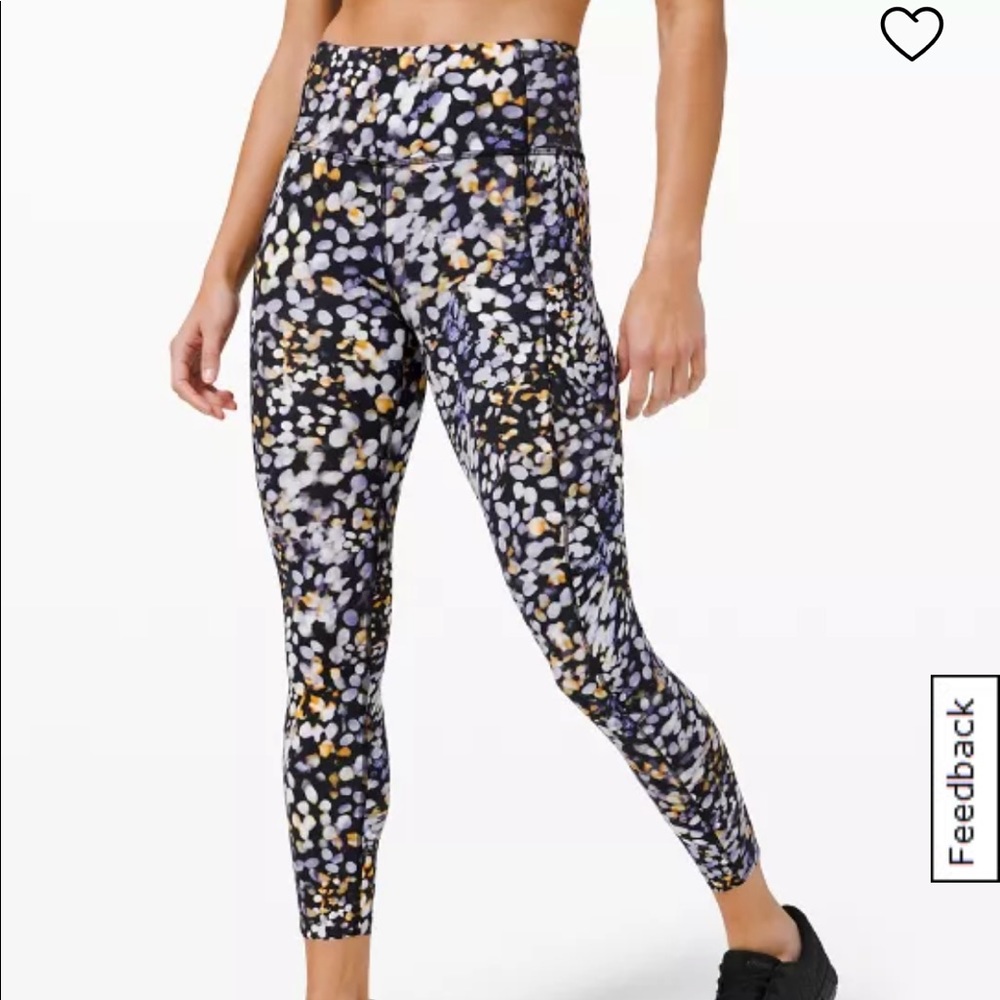 Lululemon fast and free 25” pant size 4